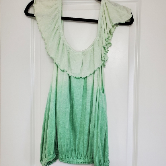 NWT Free People Cora Lee Ombre Top Women's Large On/Off Shoulders Tank - Picture 6 of 8